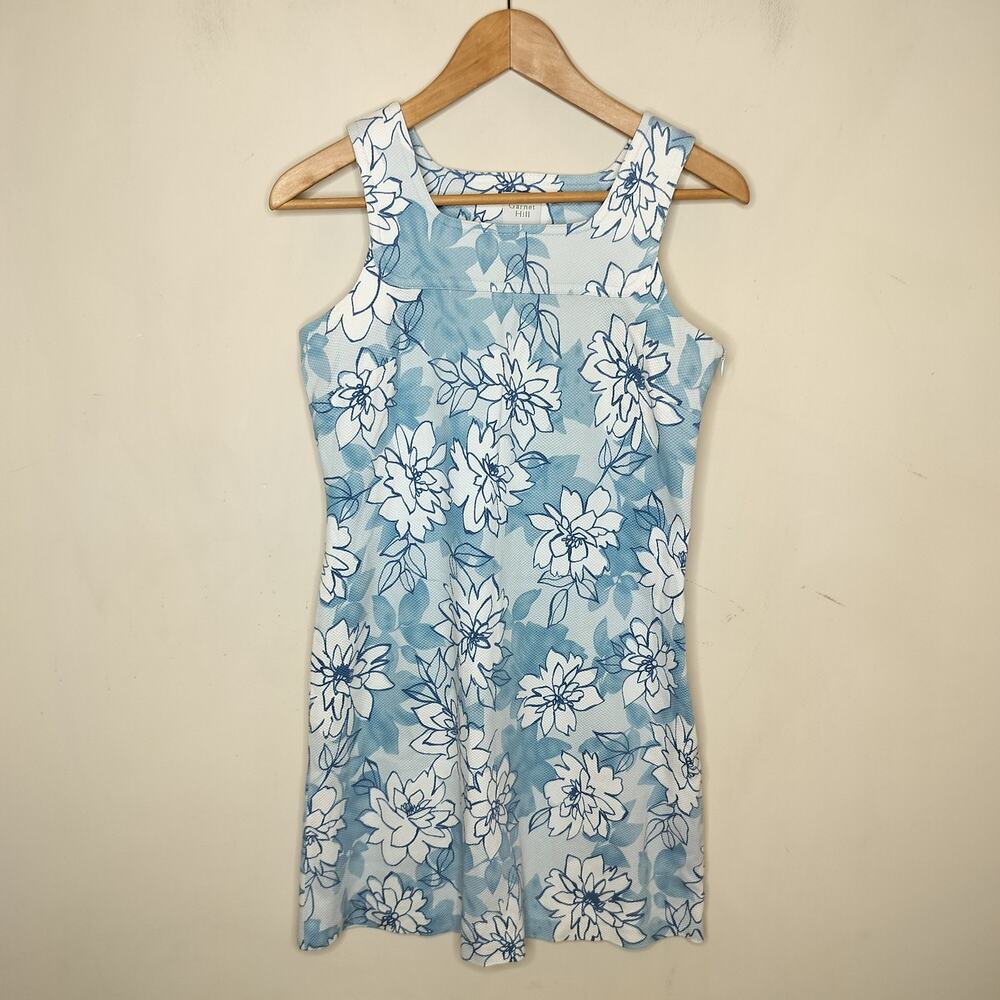 Garnet Hill Floral Cotton Mini Dress